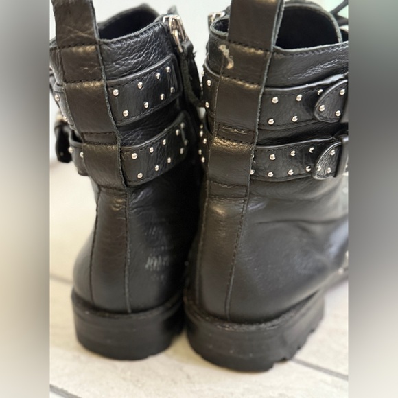 Rebecca Minkoff - Black Studded Leather Ankle Boots - size 8.5 - Picture 4 of 11